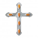 Extra Large Cross with Small Y3K Light Cut Outs