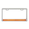 License Plate Frames with 12″ LED Light Bars & Chrome Plastic Bezels