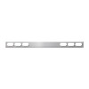 Chrome One Piece Rear Light Bars with Oval (6) Lights in Straight Style