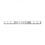 Chrome One Piece Rear Light Bars with Rectangular (6) and 2″ (5) Round Lights