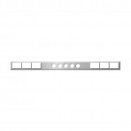 Stainless Steel One Piece Rear Light Bars with Rectangular (6) and 2″ (5) Round Lights