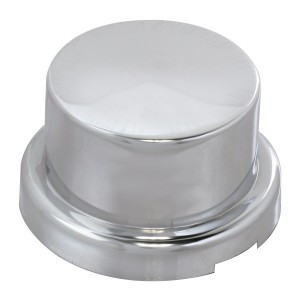 Flat Chrome Plastic Push-On Adjustable Lug Nut Cover