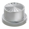 Pinwheel Chrome Plastic Push-On Adjustable Lug Nut Cover