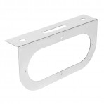 Chrome Plated Steel Single Light “L” Shape Mounting Bracket with Oval Sealed Light