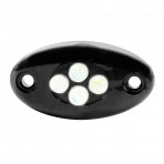 Small Oval Black Plastic Courtesy LED Light