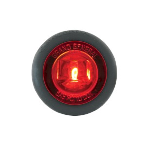 1″ Dia. Mini Push/Screw-in Wide Angle LED Marker Light w/ Grommet