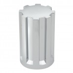 Gear Chrome Plastic 33mm Lug Nut Cover