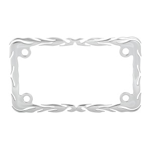 Motorcycle Flame License Plate Frame