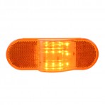 Oval Side Marker & Turn 12 LED Light w/ Reflector