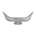 Bull Horn Hood Ornament with Base