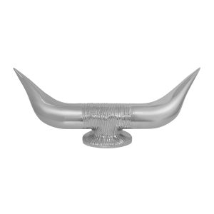 Bull Horn Hood Ornament with Base