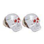 Skull License Plate Fastener Set