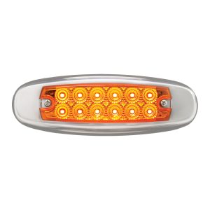 Ultra Thin Dual Function Spyder LED Light w/ Stainless Steel Bezel