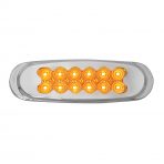 Ultra Thin Spyder LED Marker Light w/ Chrome Plastic Matrix Bezel