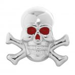 Red Eye Skull with Cross Bones Dash Knobs